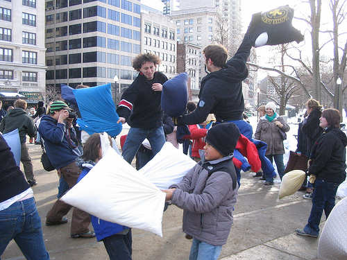 pillow fight!