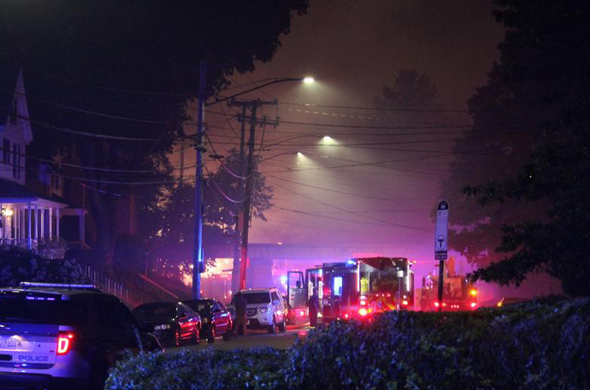 Smoke in West Roxbury