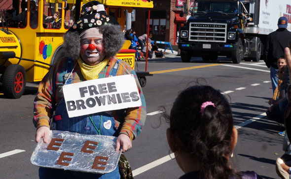 Free brownies in Roslindale Day Parade