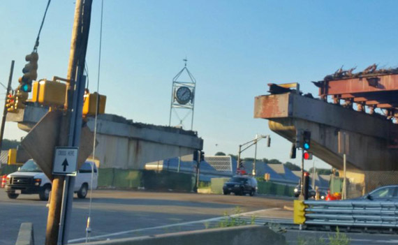 Casey Overpass segment taken down