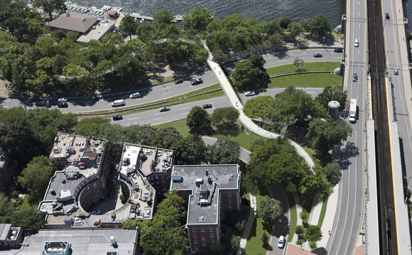 New pedestrian bridge across Storrow Drive