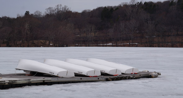 Boats at Jamaica Pond