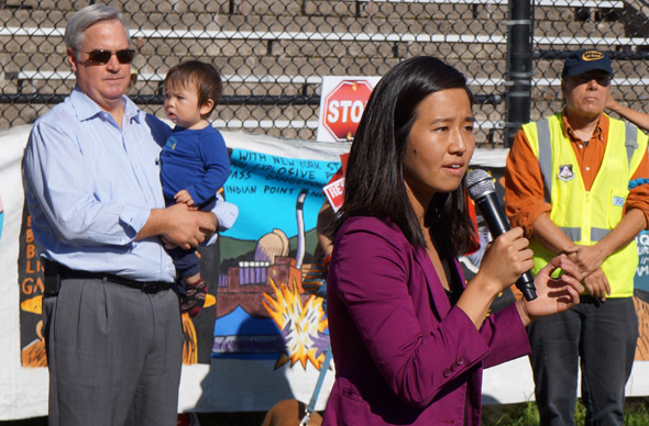 Pipeline protester: Michelle Wu