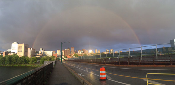 Rainbow over Beacon Hill