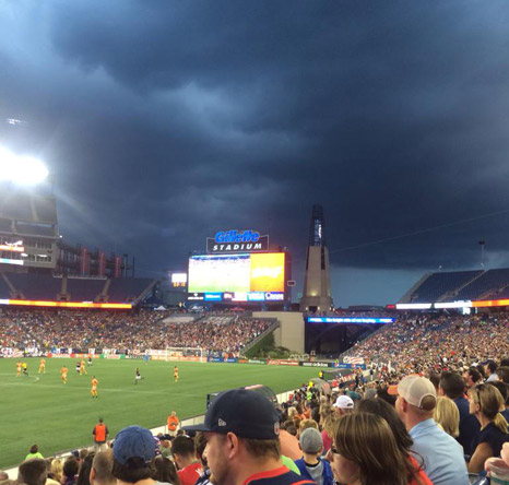 Rain delay at Revolution match