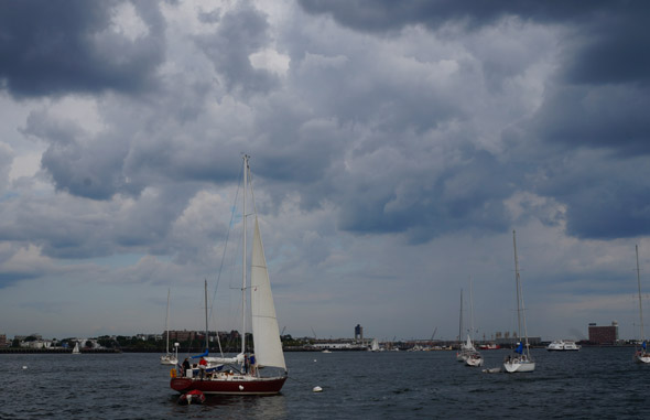 Storm over Boston Harbor