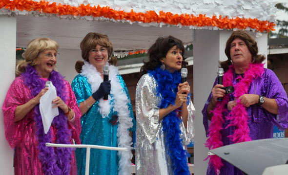 Singers in Roslindale Day parade