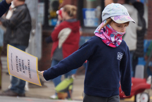 Sumner student in Roslindale Day parade