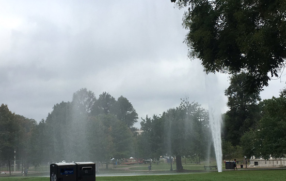 Boston Common geyser