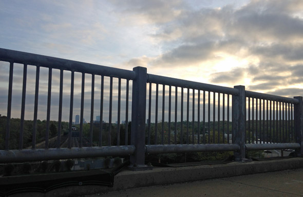 Sunrise over the Casey Overpass