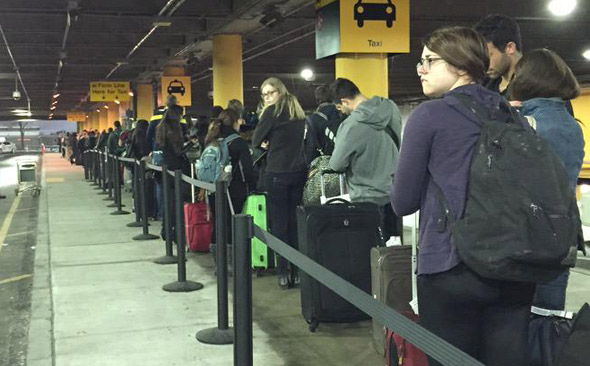 Long line at Logan