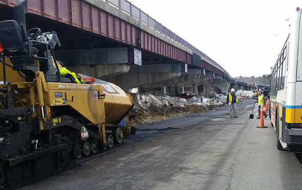 New lane along the Casey Overpass