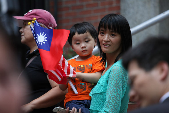 Waiting for the president of Taiwan