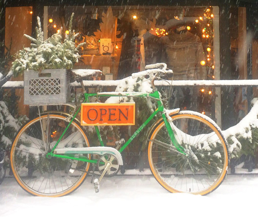 Bike on Tremont Street in the South End