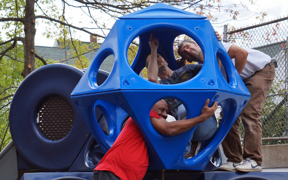 Building a new playground at the Sumner School in Roslindale