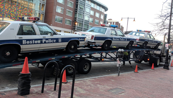 Old Boston Police cruisers