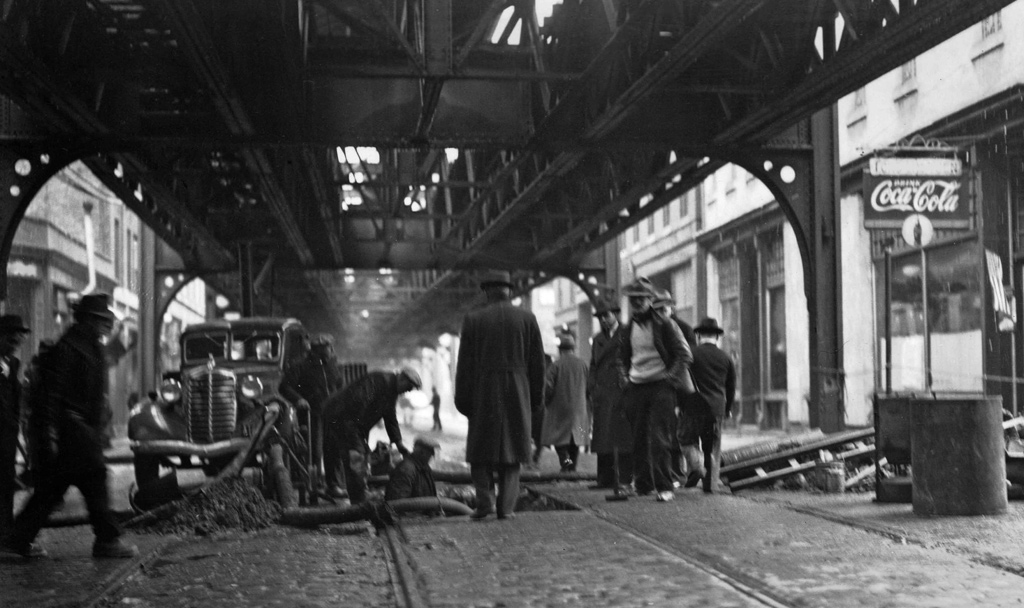 Roadwork in old Boston