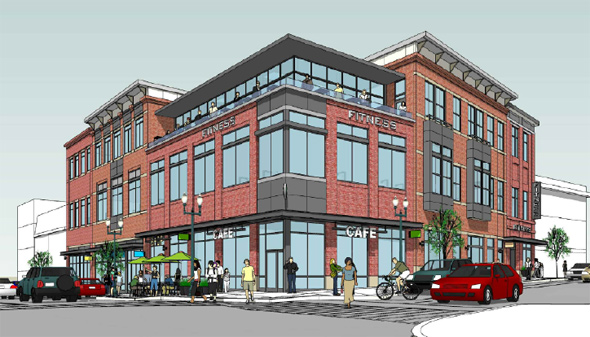 Architect's rendering of proposed Chelsea Street building