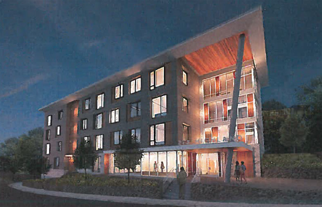 Architect's rendering of proposed 273 Highland St.