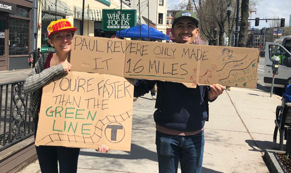 Telling runners they're faster than the Green Line