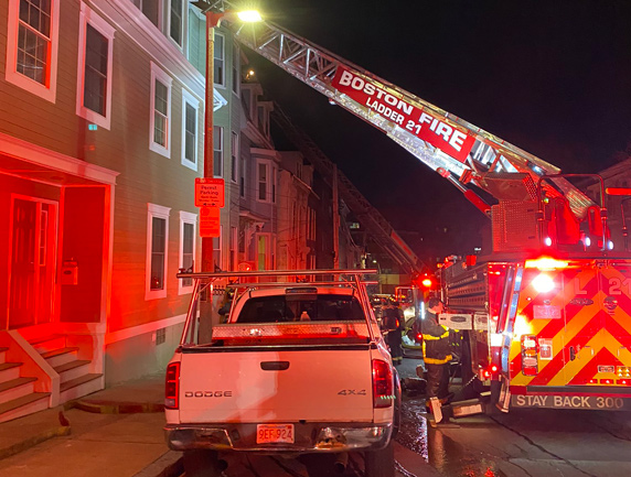 Fire on Eutaw Street in East Boston displaces 15 | Universal Hub