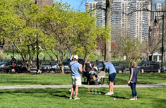 Croquet in the Public Garden