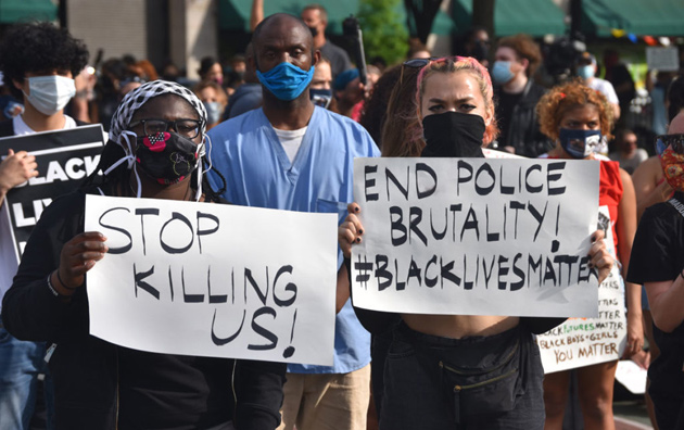 Protest at Peters Park