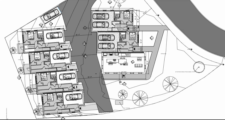 Proposed plot plan of Ashland Street proposal