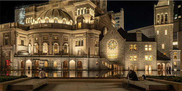 Mother Church and Reflecting Pool