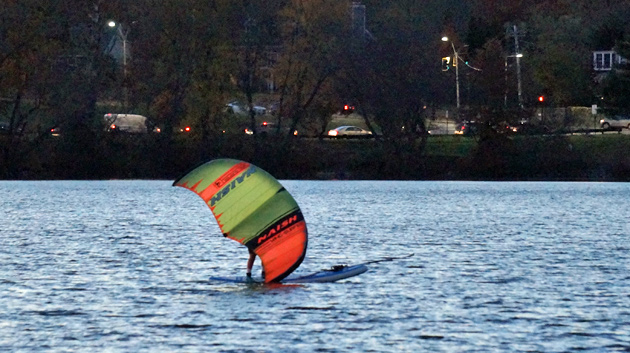 Windsurfer on Jamaica Pond