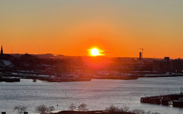 Sunset over Chelsea Creek