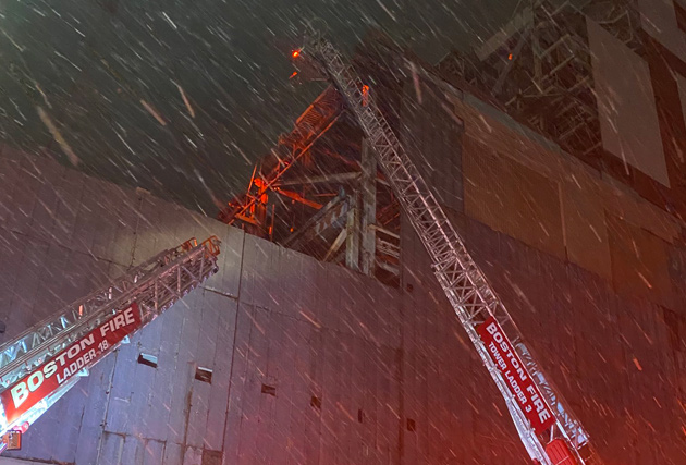 Fire ladders at old power plant
