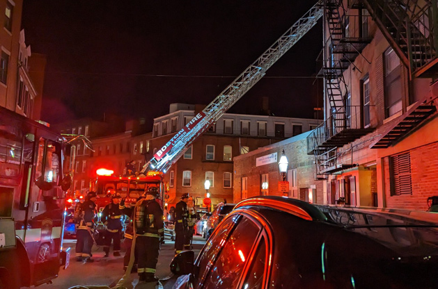 North Street fire scene