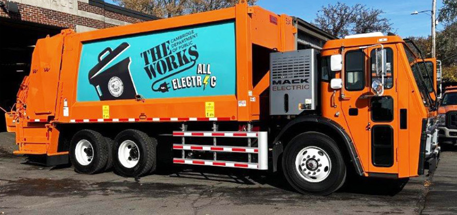 Electric-powered garbage truck