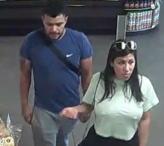 Surveillance photos of suspects via Newton PD.