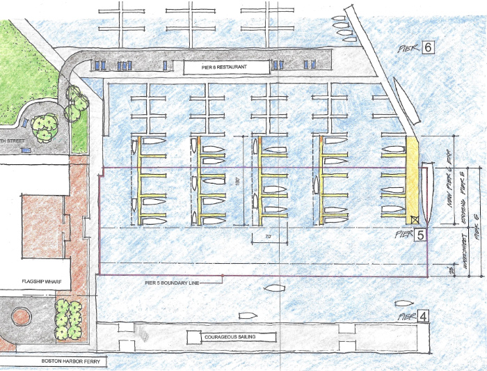 Rendering of floating docks by Charlestown Marina