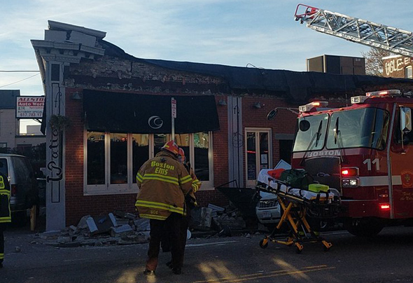 Common Ground facade collapse in Allston