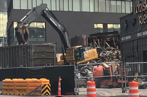 Atlantic Beer Garden gets torn down