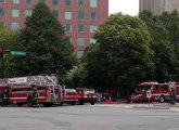 Firetrucks at Bowdoin on the Blue Line