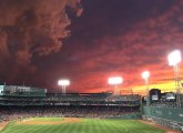 Amazing sky over Fenway park