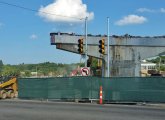 Last Casey Overpass pier east of Hyde Park Avenue