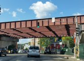 Last span on the Casey Overpass in Jamaica Plain