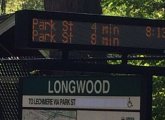 Countdown clock at Longwood on the Riverside Line