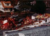 Aftermath of Danny Road explosion in Readville