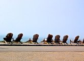 Chairs on Georges Island