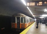 Dead Orange Line train at Stony Brook