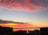 Sunrise over Boston Harbor