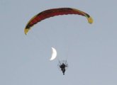 Guy flying around Millennium Park in West Roxbury