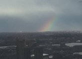 Rainbow over Boston area