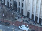 Verizon workers on picket line in downtown Boston